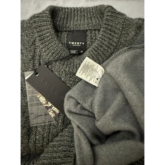 TWENTY MONTREAL Twenty Connect Crewneck Sweater Gray Size XS NEW - Picture 10 of 13